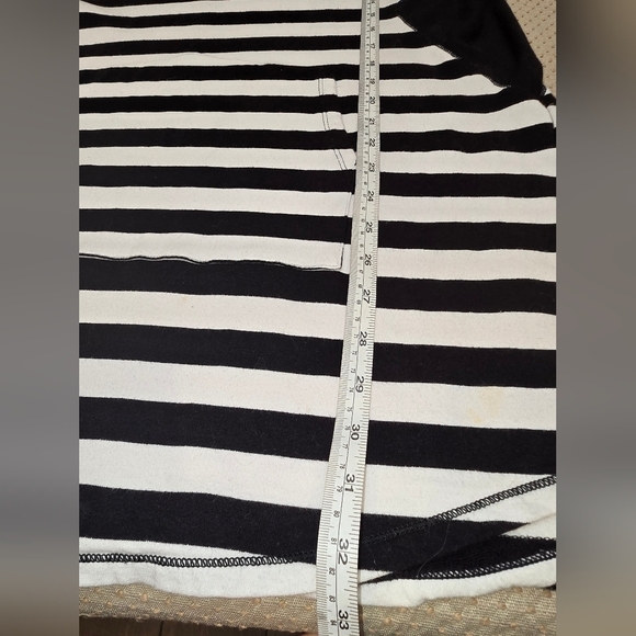 SimplyVera Vera Wang 3/4 Sleeves Women Pullover Hoodie Striped Size Large - Picture 6 of 9